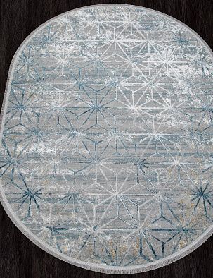 Ковер AJMAL LP 320 GREY / BLUE Овал