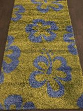 Ковер SHAGGY ULTRA s605 GREEN-BLUE