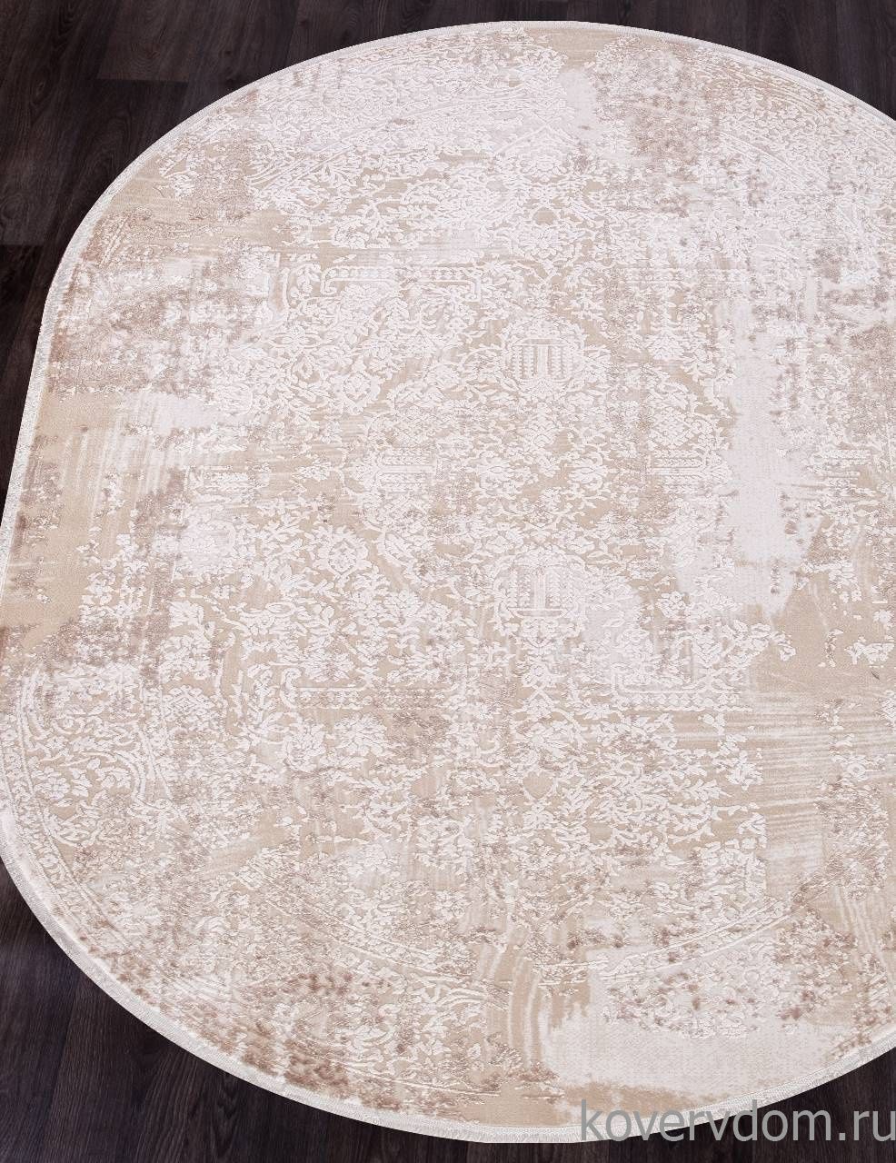 Ковер ALLURES 12216 CREAM / CREAM Овал