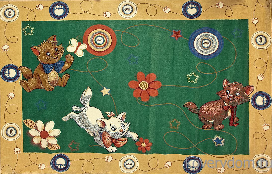Ковер Котята на лужайке 07-40655