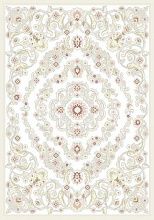 Ковер Турецкий кремовый с золотым рисунком из шенилла BR CHENILLE 3822 АМ05 CREAM