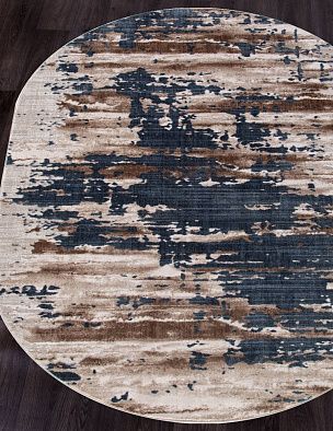 Ковер STAR P0394 M.L.BEIGE / D.BLUE Овал