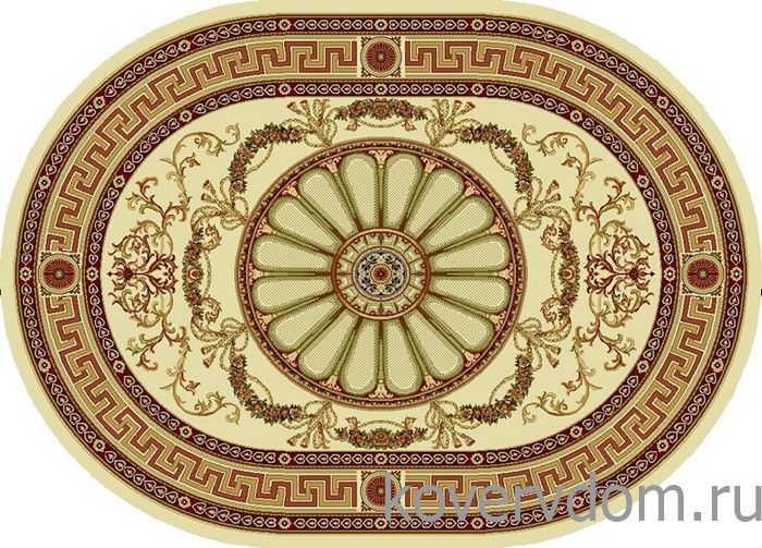 Ковер шерстяной Floare ELITA R 352-1126 ОВАЛ