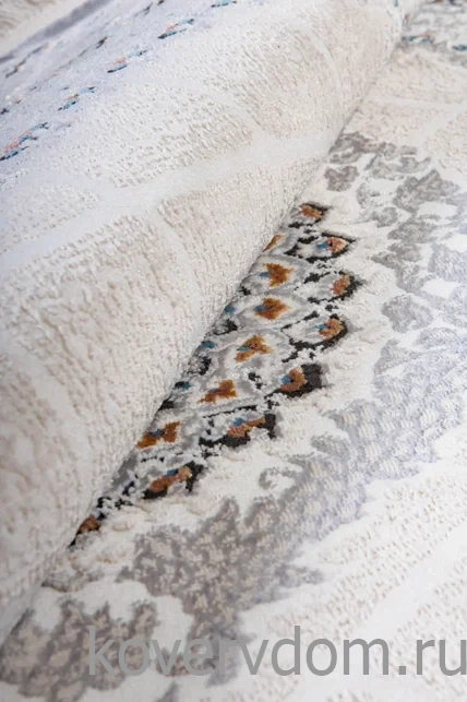 Ковер Amira 4836A L.Grey-L.Grey Круг