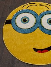 Круглый ковер в детскую CRYSTAL NC13 YELLOW Круг