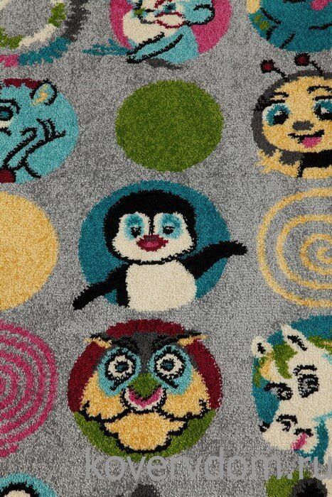 Ковер детский FUNKY TOP SUS graphite