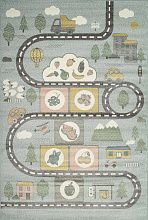 Ковер из полипропилена с дорогами IZUMRUD-A C214 MULTICOLOR