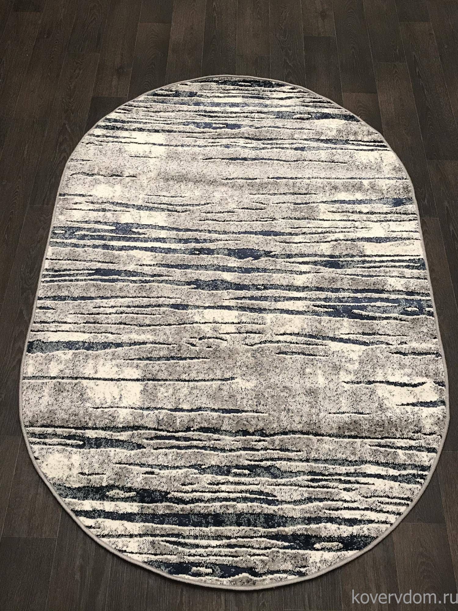 Ковер SUNRISE 2 D451 GRAY-BLUE Овал