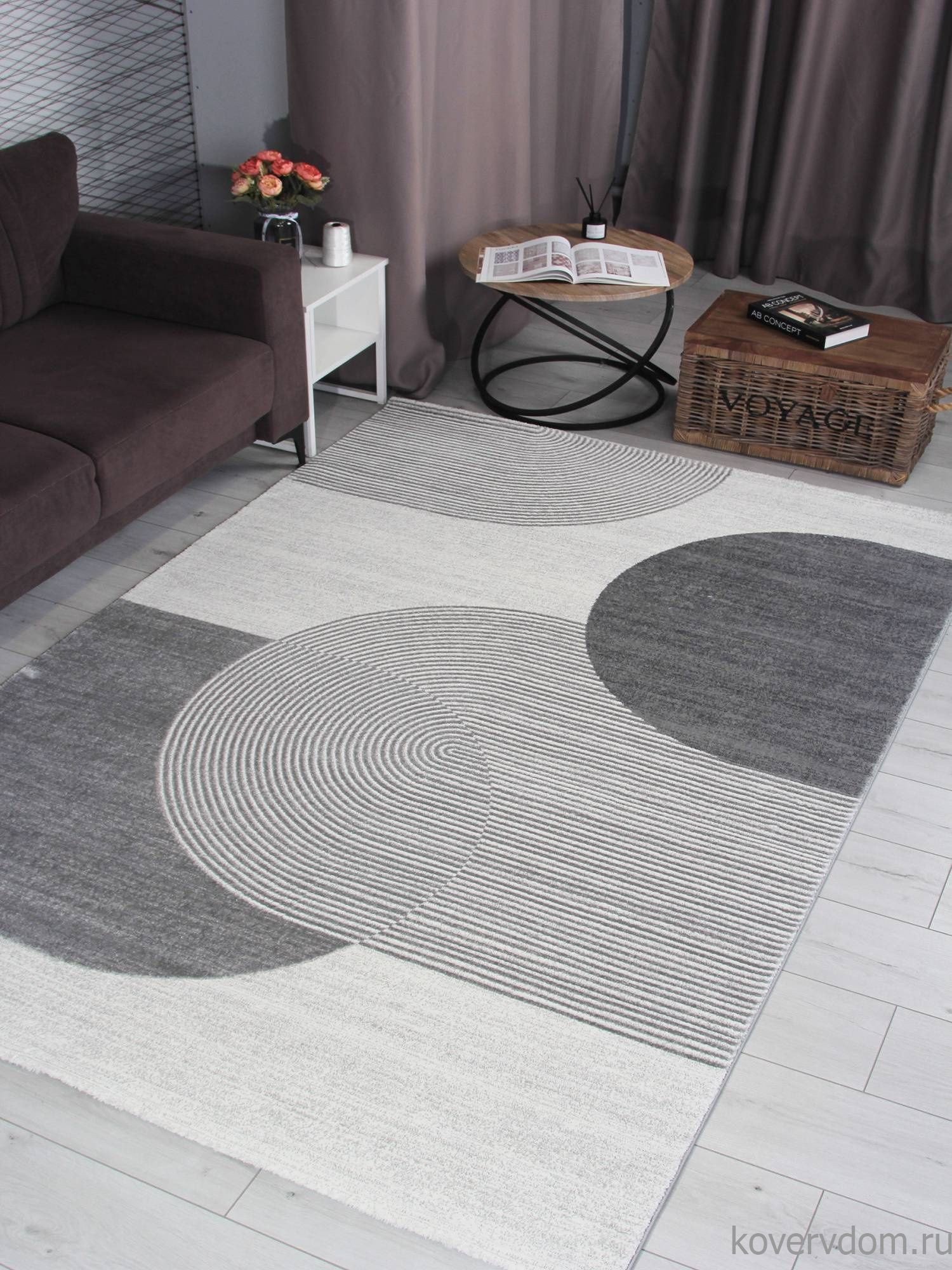 Ковер NENSI GL235G GREY / GREY