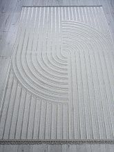 Ковер рельефный из Турции OSHA O2654 995 GREY / GREY