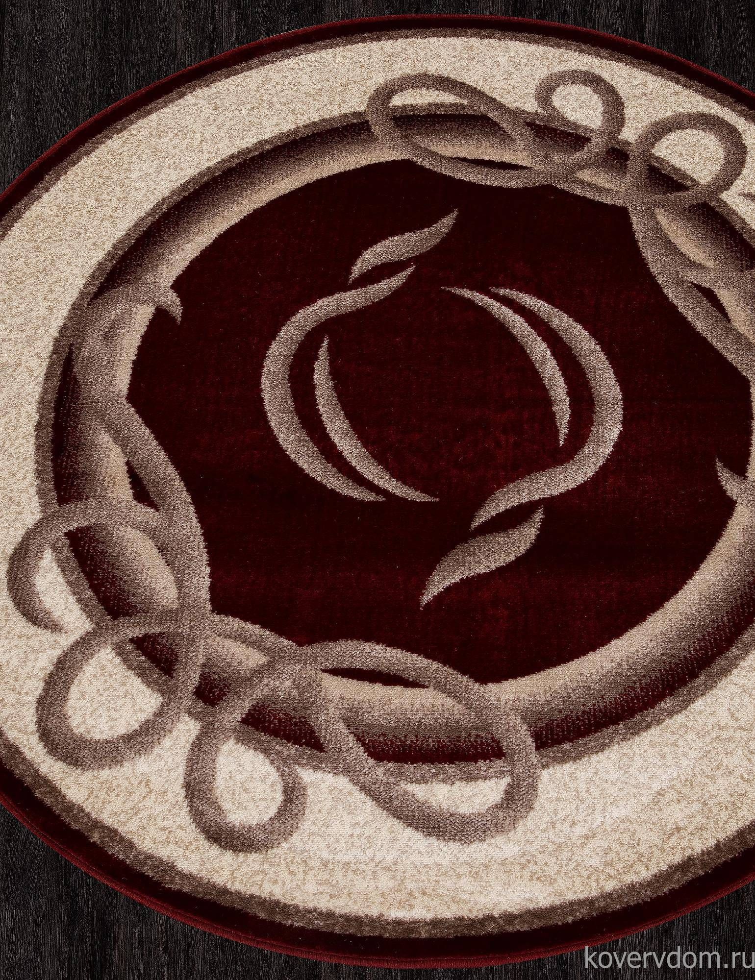 Ковер COLIZEY a704 RED Круг