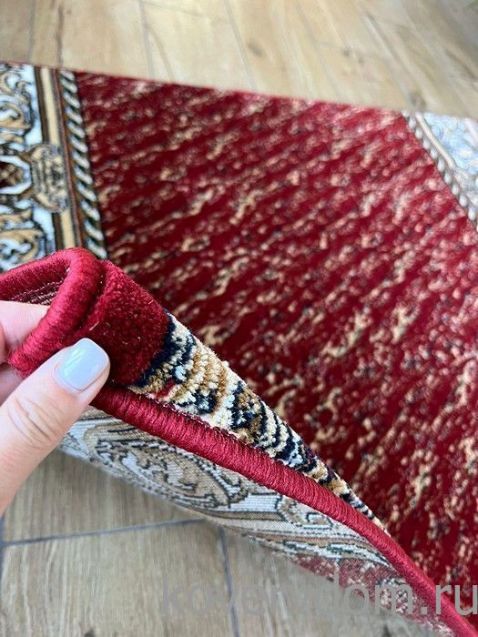 Ковровая дорожка красно-бордовая 40020-04