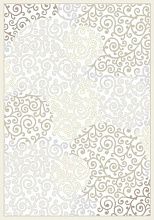Ковер Турецкий кремовый с золотым рисунком из шенилла BR CHENILLE 3853 АМ05 CREAM