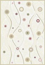 Ковер Турецкий кремовый с золотым рисунком из шенилла BR CHENILLE 4400 АМ05 CREAM BEIGE
